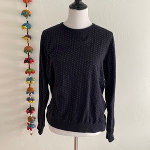 Denim & Flower Ricky Singh polka dot sweatshirt.